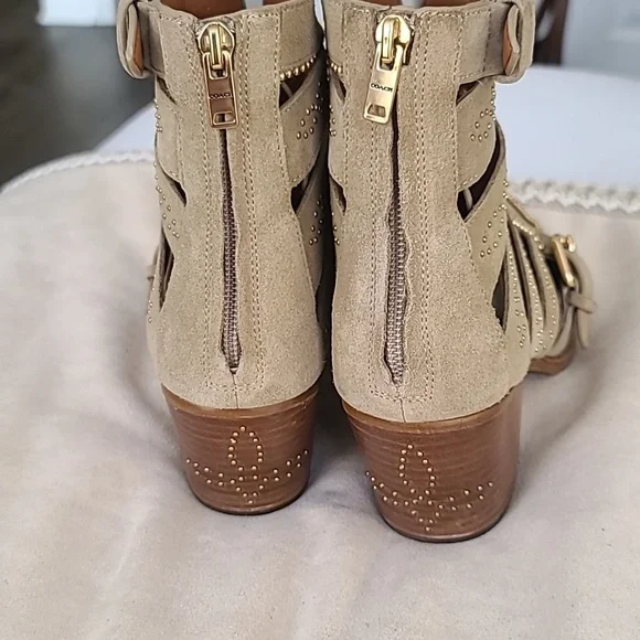 Coach Suede Western Style Boot - Picture 6 of 7